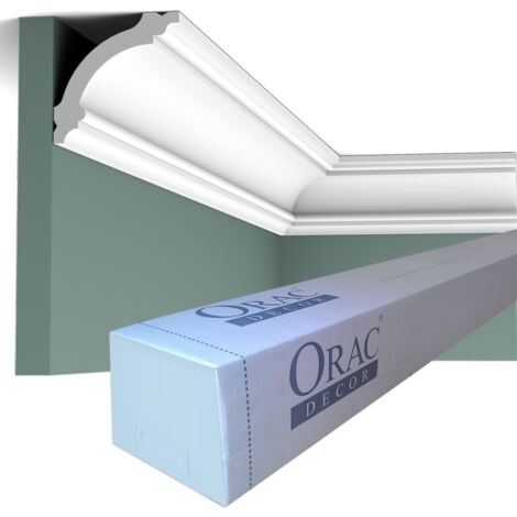 Orac – Corniche plafond moulure décorative polystyrène 6,7x6,7x200cm – Lot de 36 mètres – CB511 pour décoration intérieure élégante