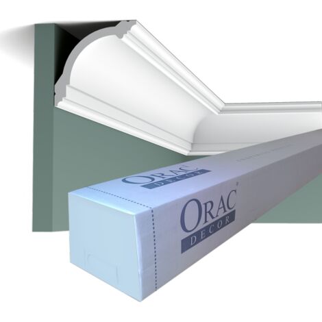 Orac – Corniche plafond CB512 – Moulure décorative en polystyrène – Pack de 12 corniches 200cm – Longueur totale 24 mètres