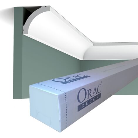 Carton complet de 78m CB521 Corniches plafond Orac Decor - 5x5x200cm (h x p x L) - polystyrène (1/2)