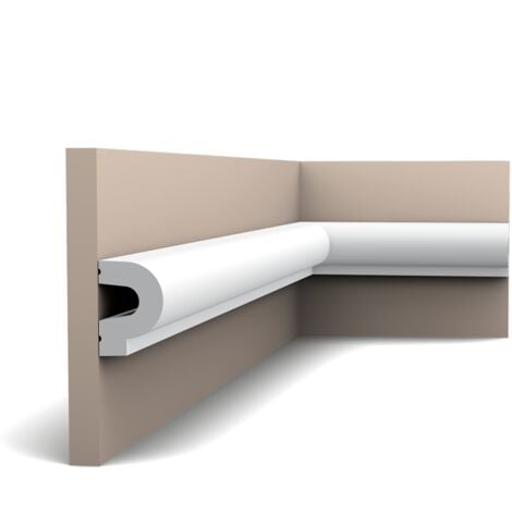 P8060 Cimaise murale Orac Decor - 3,5x5x200cm (h x p x L) - moulure décorative polyuréthane A l'unité