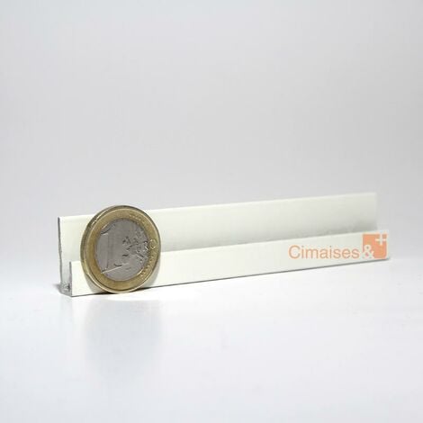 Cimaise Classic Rail Blanc laqué 200 cm + Vis et chevilles multimatériaux - Cimaise Tableau Artiteq - couleur : blanc - typedevischevilles : Multimatériaux