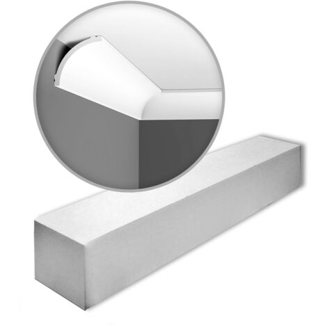 Carton complet de 32m CB524 Corniches plafond Orac Decor - 9x9x200cm (h x p x L) - polystyrène (1/4)
