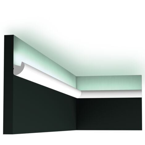 CX188 Corniche pour éclairage indirect Orac Decor - 3,4x3,4x200cm (h x p x L) - moulure décorative polymère A l'unité