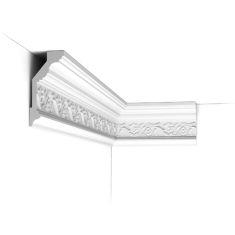 ECHANTILLON MOULURE 10CM C303 Corniche plafond Orac Decor - 14x6,5x200cm (h x p x L) - moulure décorative polyuréthane Echantillon -10 cm