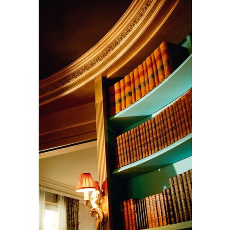 ECHANTILLON MOULURE 10CM C303 Corniche plafond Orac Decor - 14x6,5x200cm (h x p x L) - moulure décorative polyuréthane Echantillon -10 cm