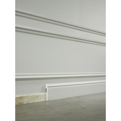 SX186 Plinthe de rénovation Orac Decor - 13,8x2,2x200cm (h x p x L) - surplinthe décorative polymère Carton 8 pièces