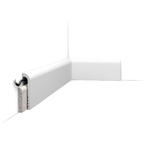 Pack 10 mètres Plinthe de rénovation SX185 avec colle - Orac x Cimaises-et-plus