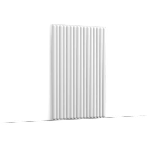 Orac – Panneau décoratif mural 3D W215 Hill Bead – Dimensions 500x800x15mm – Polyuréthane Purotouch – Finition blanche prétraitée