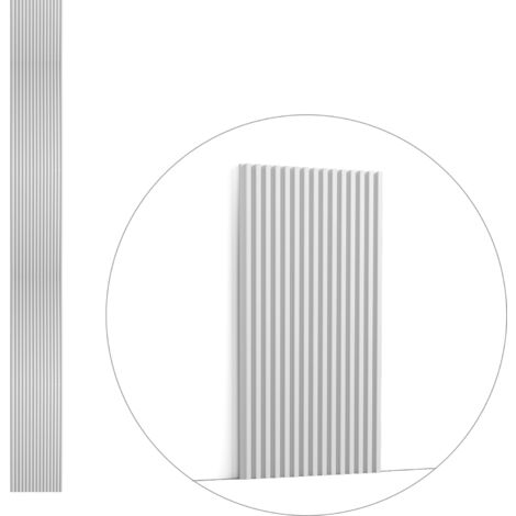 WX205 TRACK - Panneau réversible Revêtement Mural Décoratif 3d  200x25x1,3cm (L x l x h) Orac Decor 200 cm / A l'unité