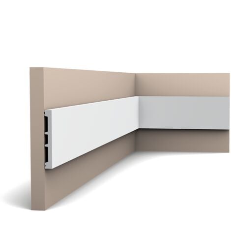 SX163 Plinthe Orac Decor - 10x1,3x200cm (h x p x L) - plinthe décorative polymère A l'unité / RAL9003
