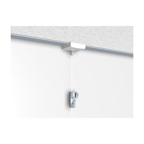 Pince faux plafond pour accrochage de tableaux – Longueur 200 cm – Charge maximale 5 kg – Compatible plafonds suspendus – Newly