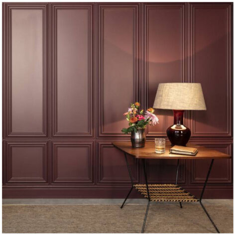 Orac – Panneau décoratif mural W123 – 33,3 x 33,3 x 3,5 cm – Purotouch® lisse et dense – Pour soubassements élégants