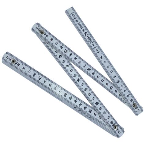 Règle blanche et noire de 30 cm - Règle de dessin pliable - Outil de mesure pour l'école, le bureau, les étudiants - Règles de dessin pour enfants