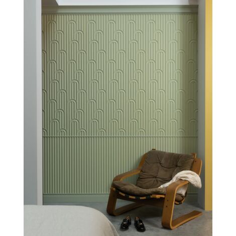 W212 VALLEY LOOP - Panneau Revêtement Mural Décoratif 3d  200x25x1,2cm (L x l x h) Orac Decor A l'unité