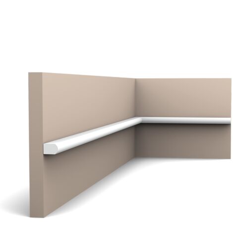 Carton de 16 mètres de PX209 moulure murale Orac Decor - 1,0x1,4x200cm (h x p x L) - profil décorative polymère - Conditionnement : Carton 8 pièces (1/4)