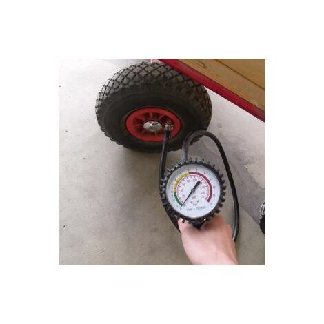 Mauk Druckluft Reifenfüller Reifenfüllpistole Luftdruckprüfer mit Manometer  10 bar