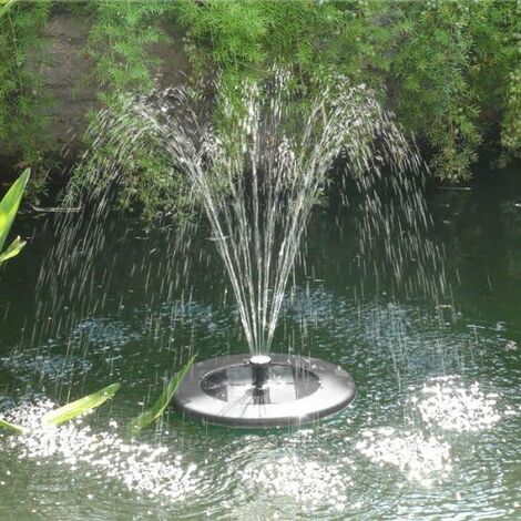 Schwimmende Solar Garten Springbrunnen Wasserpumpe Brunnen Teich Terrasse 