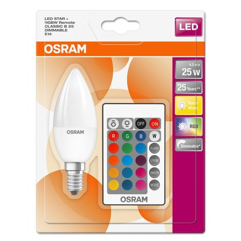Osram LED Star Classic B25 3.5 W = 25W Sockel E14 Kerze Leuchtmittel Lampe