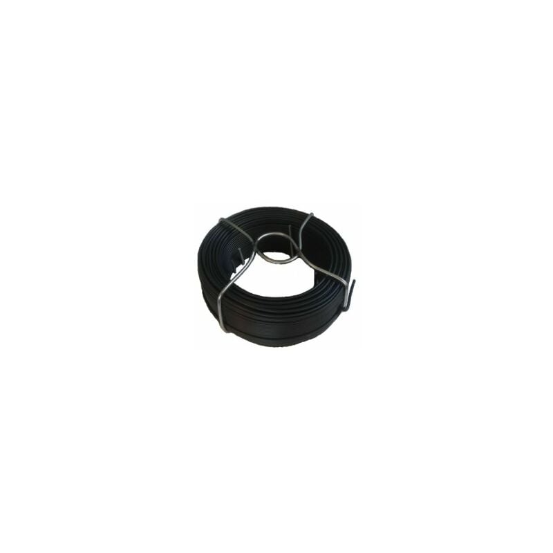 Fil d'Attache Plastifié Gris - Diamètre 1,60mm - Longueur 50m