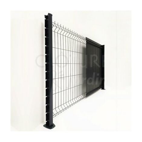 Lames Occultation PVC Rigide  Gris Anthracite - 2M - JARDIMALIN - 1,23 mètre