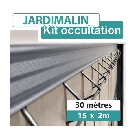 Kit Occultation Composite Gris Clair 30M - JARDIMALIN - 1,03m (1/4)