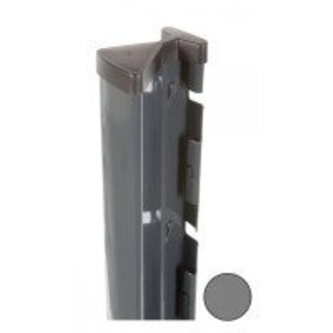 Poteau à Encoches Gris Anthracite - JARDIMALIN - 0,87 mètre