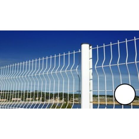 Cloture & Jardin – Grillage rigide blanc 0,83 m – Fil acier galvanisé 4 mm – Maille 200 x 55 mm – Revêtement thermolaqué RAL 9016