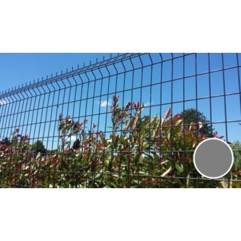 Grillage Rigide Gris Anthracite - JARDIMALIN - Fil 4mm - 2,03 mètre