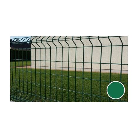 Cloture & Jardin – Grillage rigide vert 1,73 m – Fil acier galvanisé 4/5mm – Maille 200 x 55 mm – Revêtement thermolaqué RAL 6005