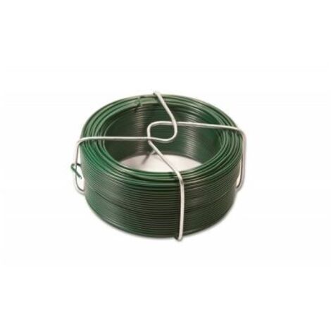 Fil d'Attache Plastifié Vert - Diamètre 1,15mm - Longueur 50m
