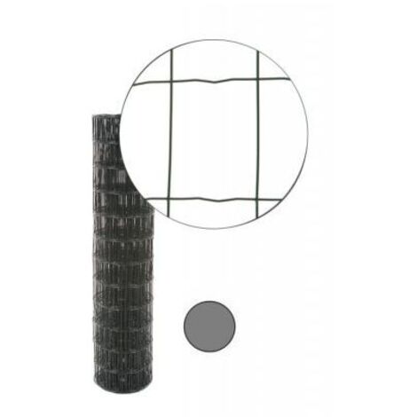 Cloture & Jardin – Grillage rigide en acier galvanisé gris anthracite – Maille 100 x 75mm – Longueur 25m – Résistant à la corrosion