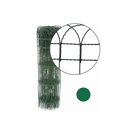 Cloture & Jardin – Bordure parisienne verte 0,90 m – Couleur RAL 6005 – Hauteur 0,25/0,4/0,65/0,9 m – Fil de 1,8 mm pour délimitation jardin
