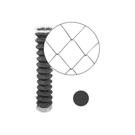 Cloture & Jardin – Grillage souple simple torsion gris – Maille 50 x 50 mm – Fil galvanisé 2,4 mm – Longueur 25 m pour terrains accidentés