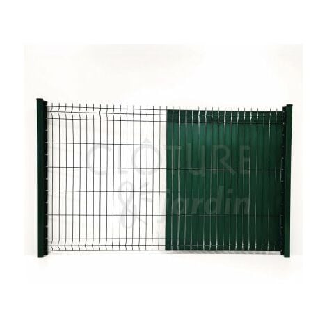 Lamelles Occultation PVC à Tresser Vert - JARDITOP