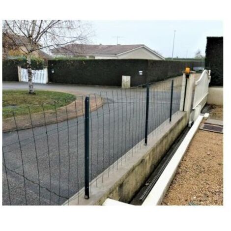 Paladian Grillage Jardin Exterieur - Grillage Acier gainé de Plastique - Maille carrée 100x75mm en PVC 1m20 x 25m - Grillage Cloture pour Jardin - Multi Usage et Résistant - Marque Française