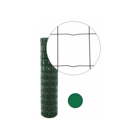 Cloture & Jardin – Grillage rigide soudé vert 1,20m – Maille 100 x 100mm – Acier galvanisé plastifié – Pour installation rapide avec piquets en T