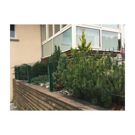 Kit Grillage Rigide Vert 50M - JARDIPREMIUM - Fil 4/5mm - Sur Platines - 1,53 mètre