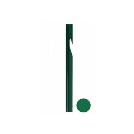 Cloture & Jardin – Piquet de clôture T vert 2,50 mètres – Acier électrozingué – Résistant aux intempéries – Pour installation de grillage