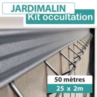 Kit Occultation Composite Gris Clair 50M - JARDIMALIN - 1,23m