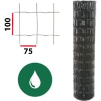 Kit Grillage Soudé Vert 25M - JARDIMALIN - Maille 100x75mm - 1 mètre