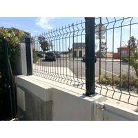 Cloture & Jardin – Kit grillage rigide 100m – Acier thermolaqué gris anthracite – Panneaux de 2m – Installation sur platines – Hauteur 1,03m