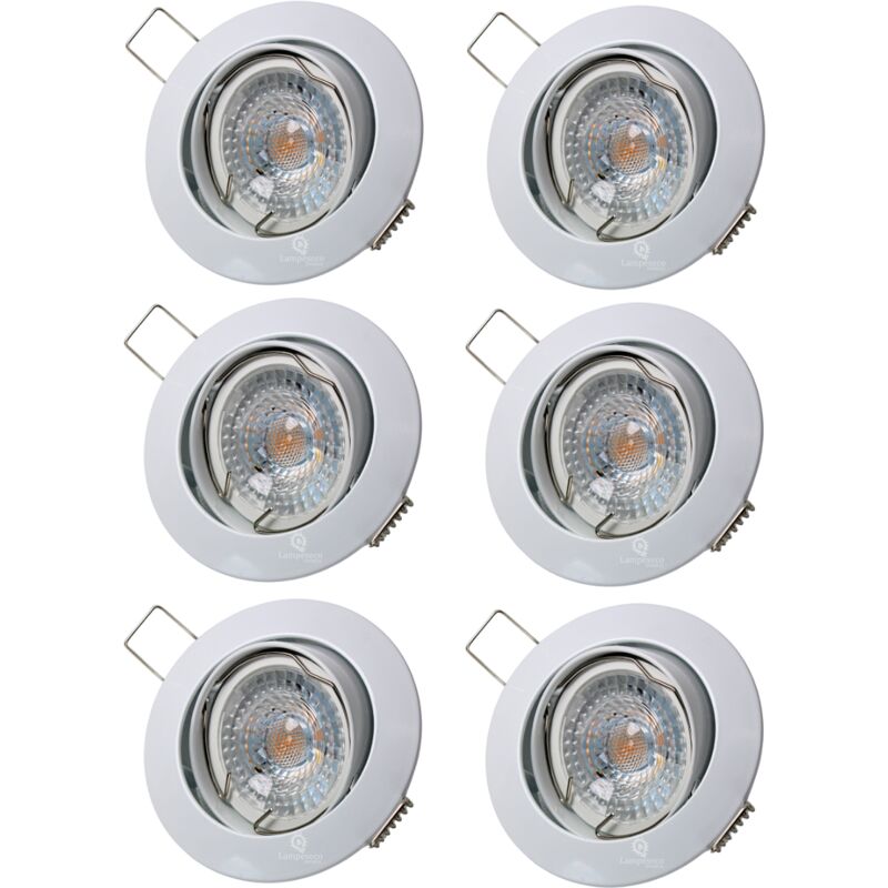 Spot encastré LED 3W Ø 50mm fixe alu lumière blanc neutre 4500K 25