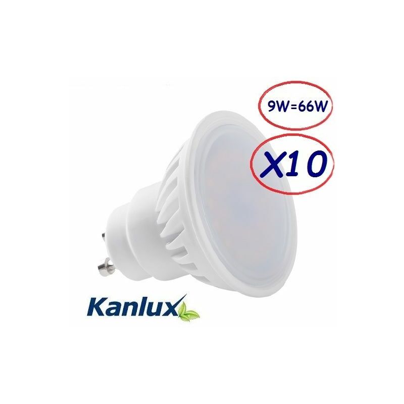 10x Kanlux Tezi Led Ampoule Point Lampe Spot 4W GU10 6500K Blanc Froid