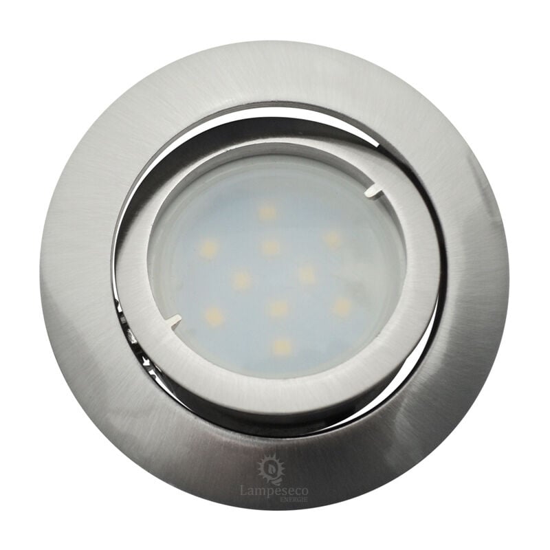 Spot LED encastrable et orientable GU10 230V 5W 380lm 2700K 83mm noir