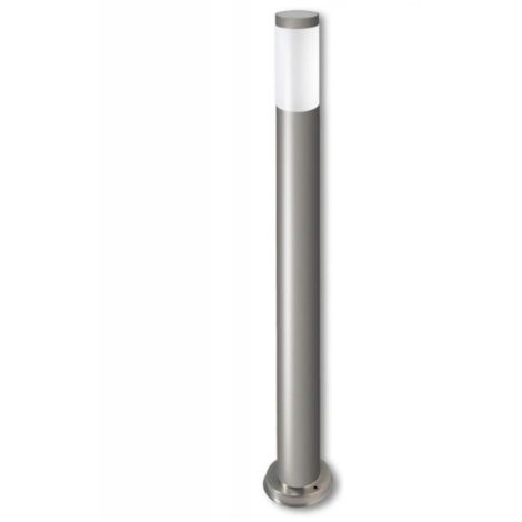 Lampesecoenergie – Borne d'extérieur LED 65cm – Acier inoxydable IP44 – Compatible ampoule E27 jusqu'à 20W – Éclairage jardin résistant aux intempéries
