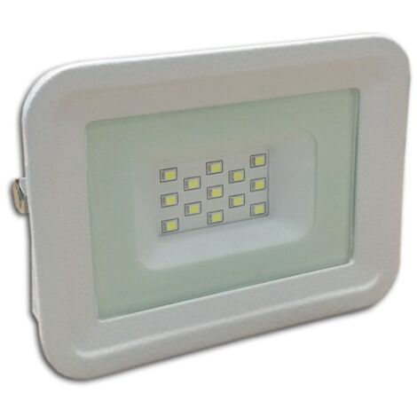 LED Projecteur Lampe 10W Blanc 6000K IP65 Extra Plat (1/3)