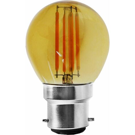 Ampoule décorative led à filament Doré 4 watt (éq. 42 Watt) Culot E14
