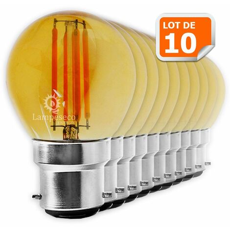 Lot de 10 Ampoules Led Filament forme G45 4 Watt (éq 42 watts