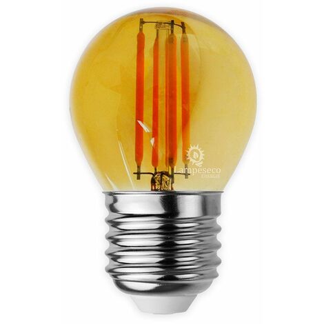 Ampoule décorative led à filament Doré 4 watt (éq. 42 Watt) Culot B22