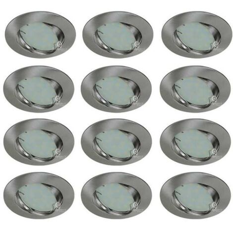 Spot LED encastrable et orientable GU10 5W 380lm 2700K 83mm noir